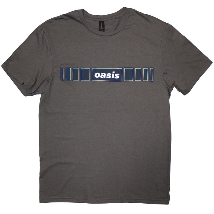 Oasis Horizontal Bars Logo Charcoal Grey Medium T-Shirt