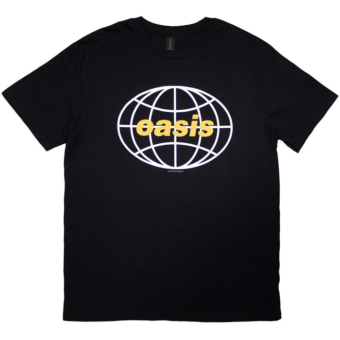 Oasis Globe Logo Black X-Large T-Shirt