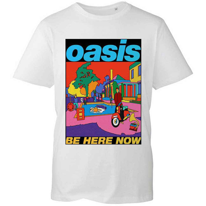 Oasis Be Here Now Illustration White X-Large T-Shirt