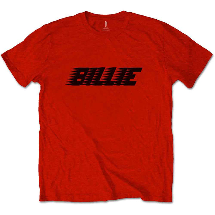 Billie Eilish Racer Logo & Blohsh Red Large T-Shirt
