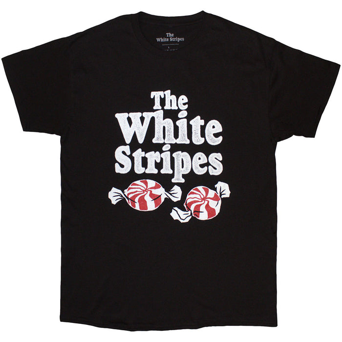 The White Stripes Peppermints Black XX-Large T-Shirt