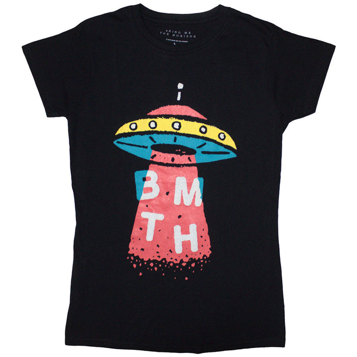 Bring Me The Horizon Alien Black Ladies Large T-Shirt