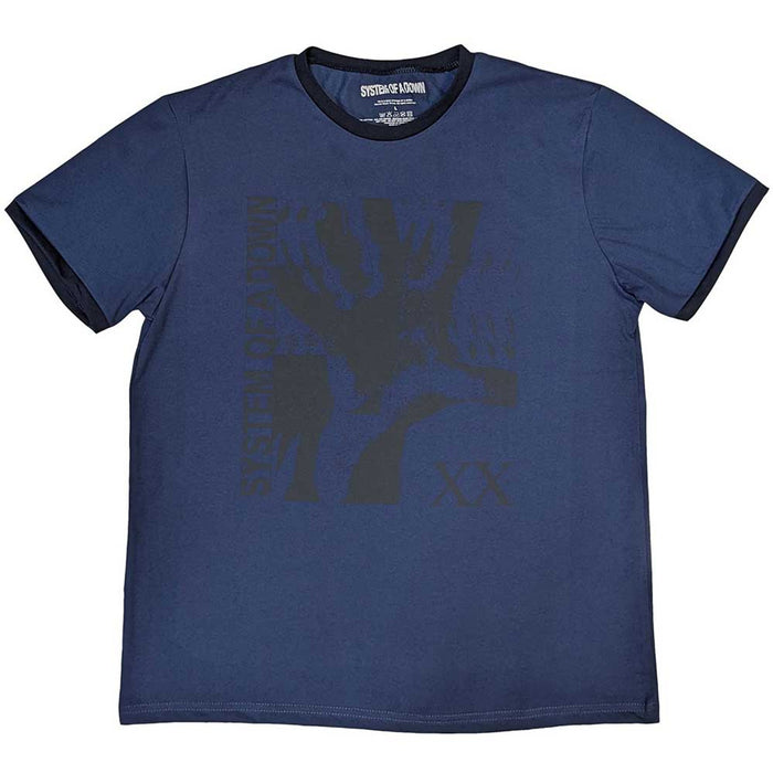 System Of A Down Intoxicated Denim Blue X-Large T-Shirt