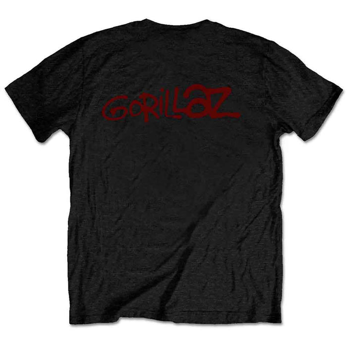 Gorillaz Group Green Geep Black Small T-Shirt
