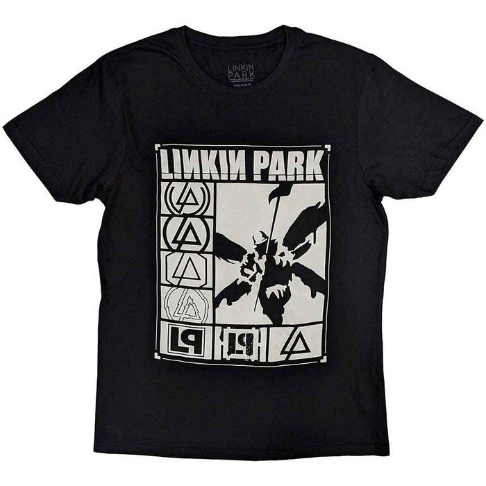 Linkin Park Logos Rectangle Black Small T-Shirt