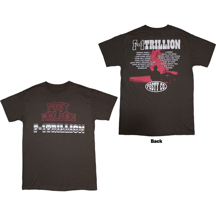 Post Malone F-1 Trillion Charcoal Grey XX-Large T-Shirt