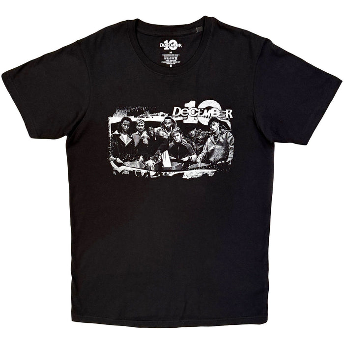 December 10 Bike Poster Black Stone Wash Small T-Shirt
