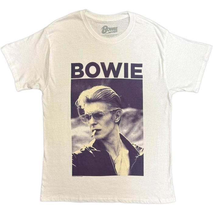 David Bowie Smoking White Medium T-Shirt