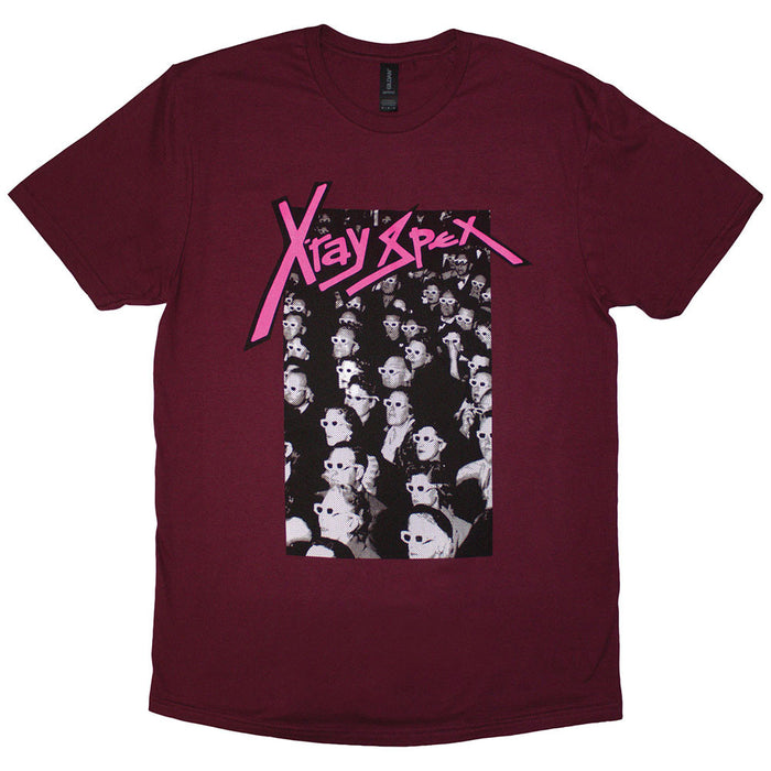X-Ray Spex Cinema Maroon Red XX-Large T-Shirt