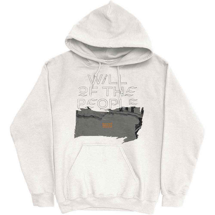 Muse Will Of The People White Small Hoodie