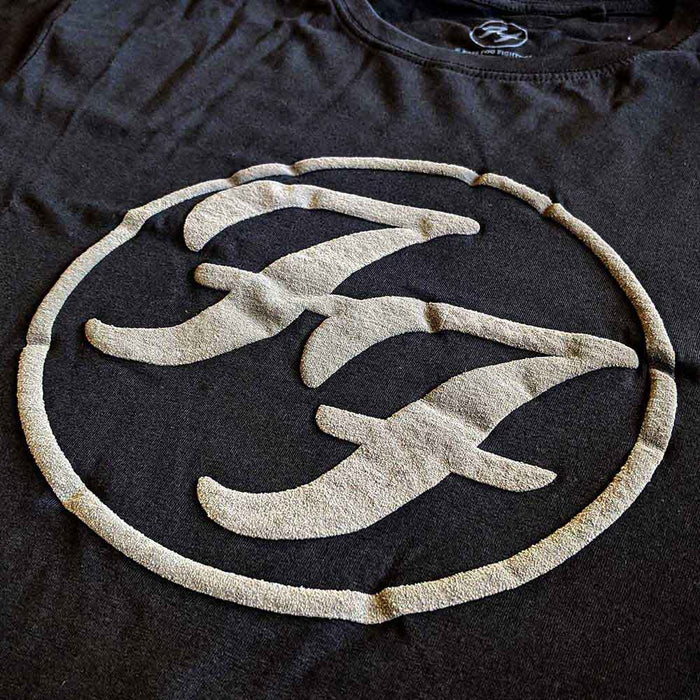 Foo Fighters FF Logo Hi-Build Black XL Unisex T-Shirt