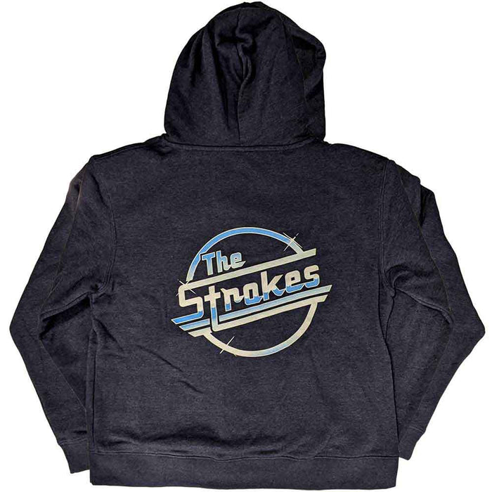 The Strokes OG Magna Navy Blue Medium Zipped Hoodie
