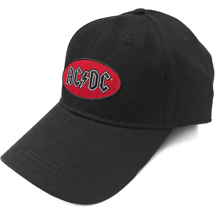 AC/DC Black Oval Logo Baseball Cap