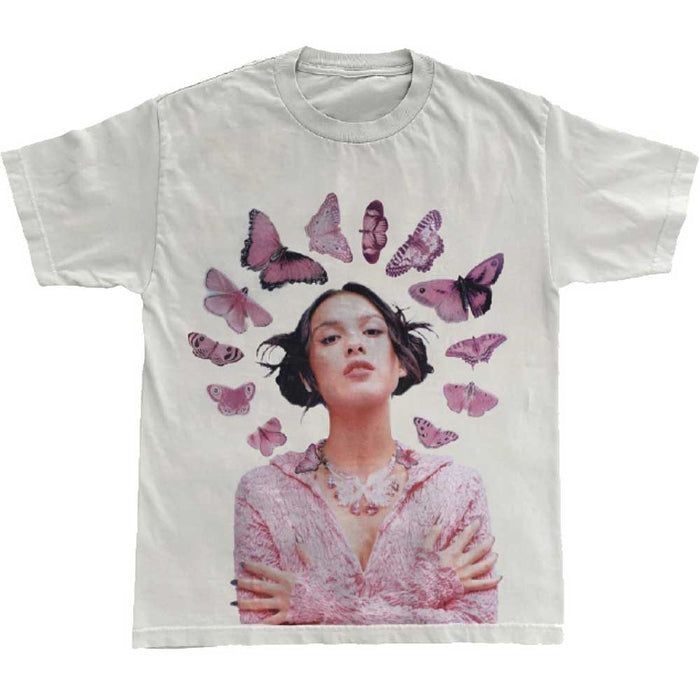 Olivia Rodrigo Butterfly Halo White X-Large T-Shirt