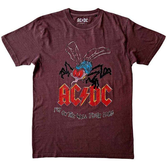 AC/DC Fly On The Wall Tour Maroon Red X-Large T-Shirt