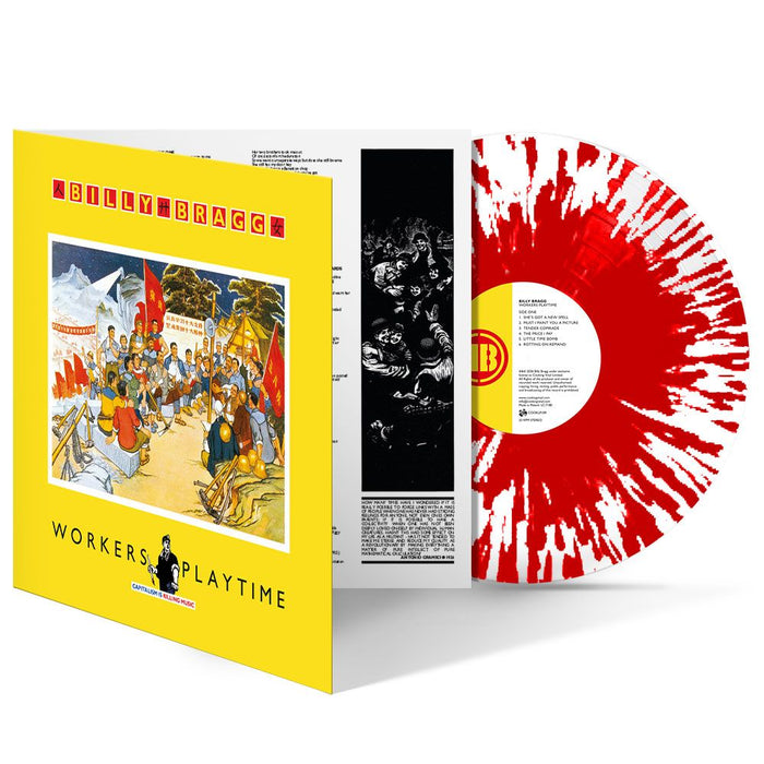 Billy Bragg Workers Playtime Vinyl LP Red/Clear Splatter Colour Due Out 06/11/2026