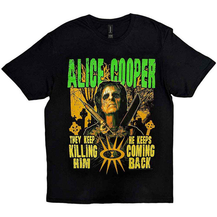 Alice Cooper Graveyard Black Medium T-Shirt