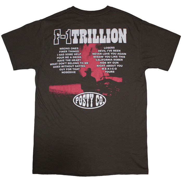 Post Malone F-1 Trillion Charcoal Grey XX-Large T-Shirt