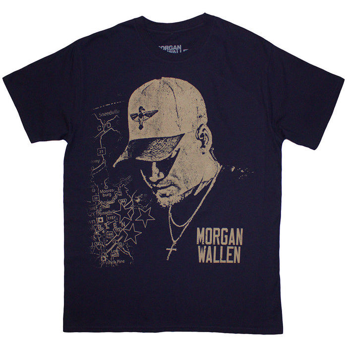 Morgan Wallen Cap Navy Blue Small T-Shirt