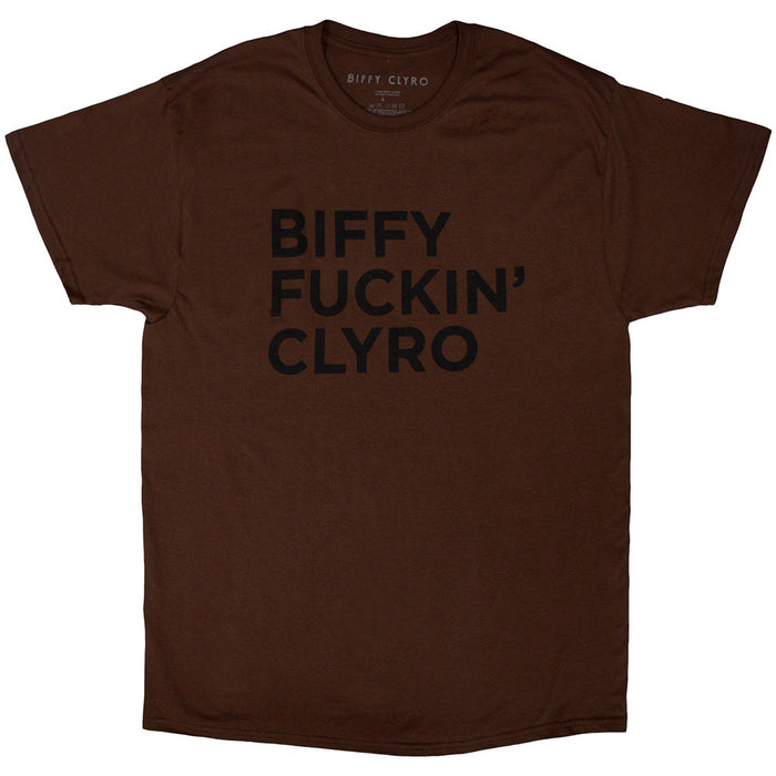 Biffy Clyro Biffy Fuckin Clyro Brown Medium T-Shirt