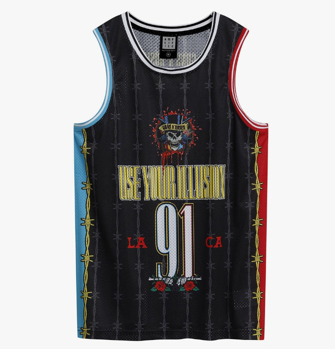 Guns N Roses Dust N Bones Charcoal Basketball Vest XXXL T-Shirt