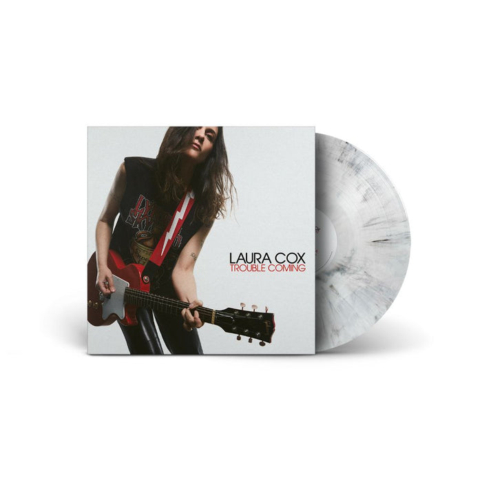 Laura Cox Trouble Coming Vinyl LP Marble White & Black Colour 2025