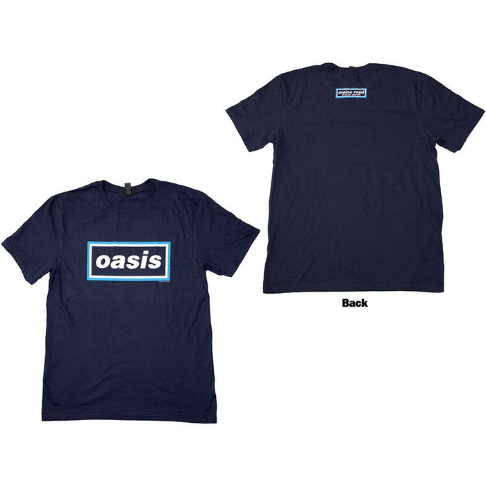 Oasis Maine Road Event Logo Navy Blue Medium T-Shirt
