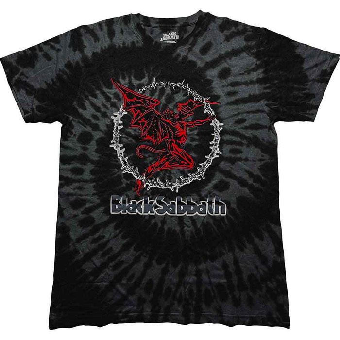 Black Sabbath Red Henry Wash Black X-Large T-Shirt