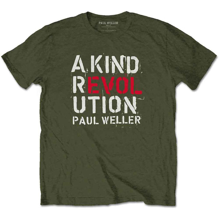 Paul Weller A Kind Revolution Military Green Large T-Shirt
