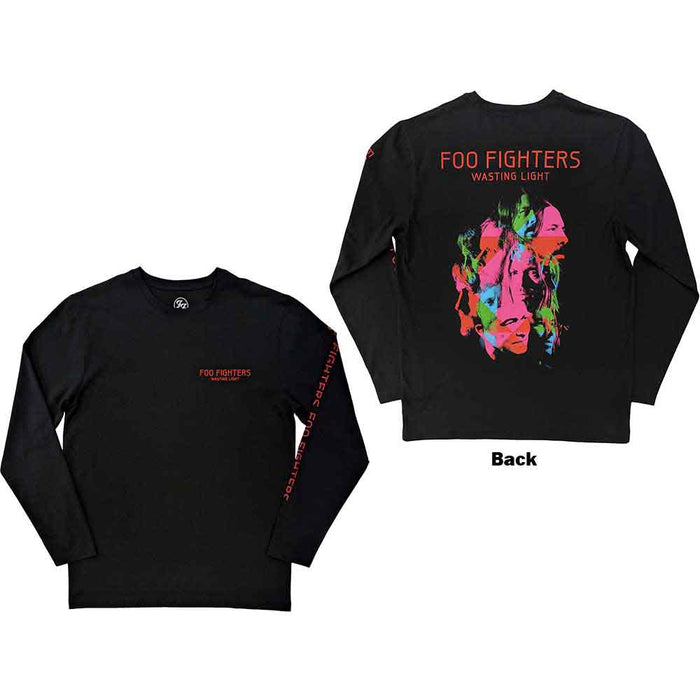 Foo Fighters Wasting Light Black Long Sleeve Large T-Shirt
