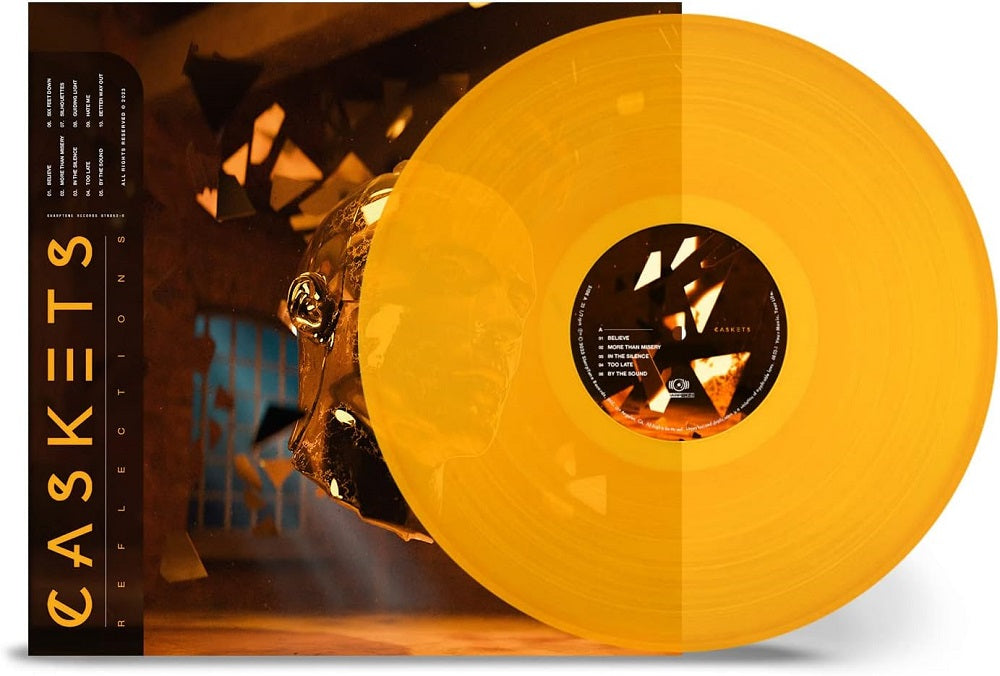 Caskets Reflections Vinyl LP Transparent Orange Colour 2023