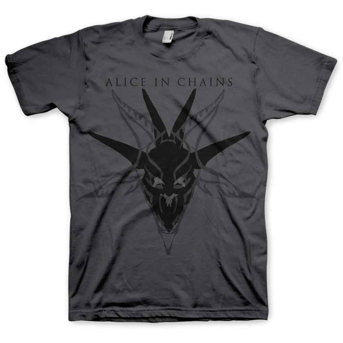 Alice In Chains Black Skull Charcoal Grey Medium T-Shirt