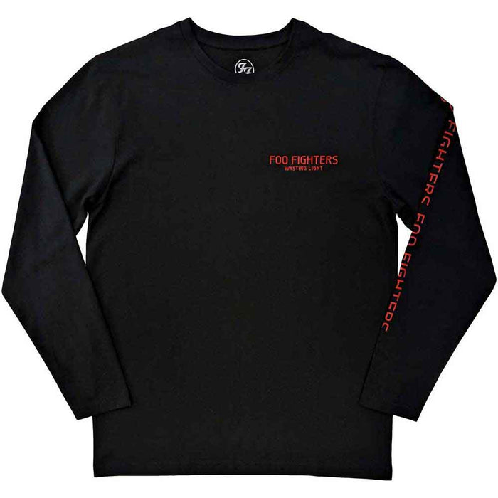 Foo Fighters Wasting Light Black Long Sleeve X-Large T-Shirt