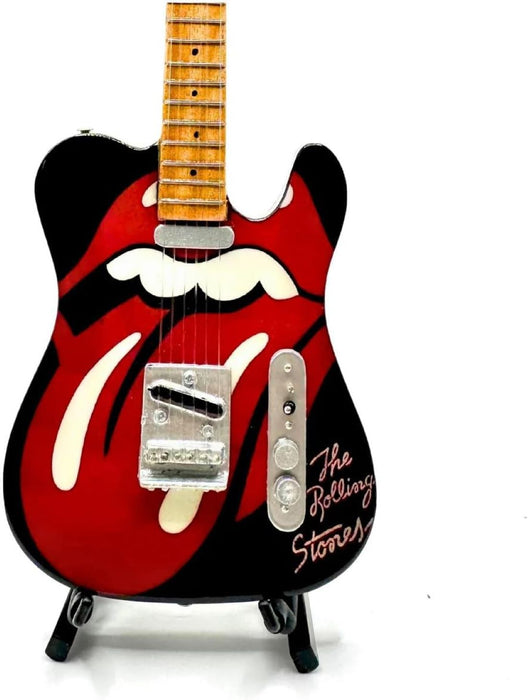 Rolling Stones Tongue & Lips Mini Guitar Replica