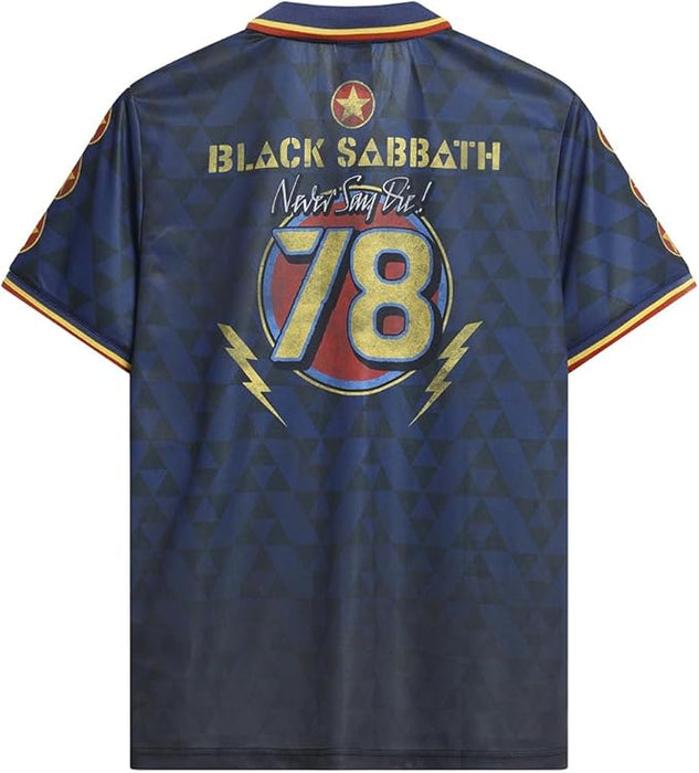 Black Sabbath Never Say Die Football Jersey X-Large T-Shirt