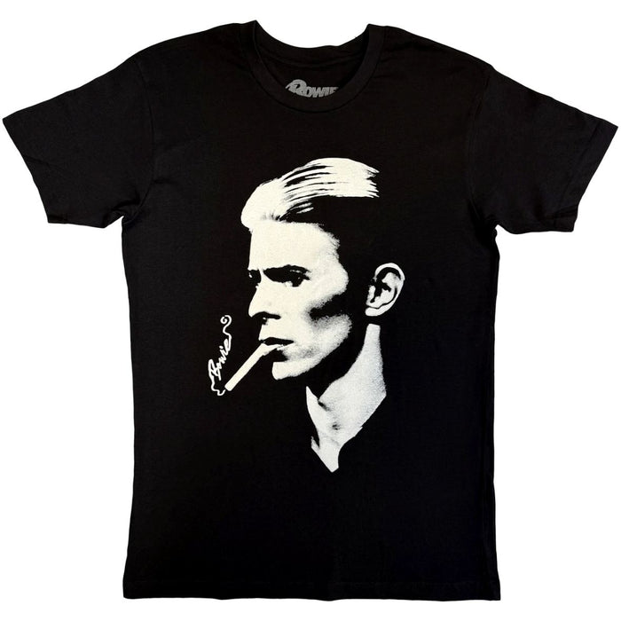 David Bowie Smoke Black Small T-Shirt