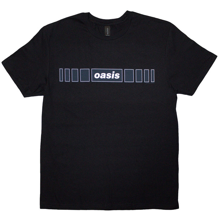 Oasis Horizontal Bars Logo Black Medium T-Shirt