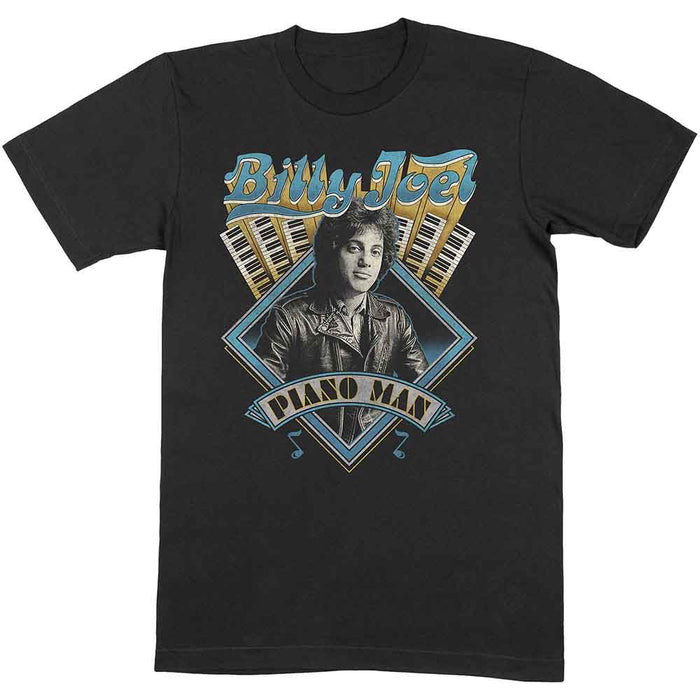 Billy Joel Piano Man Black X-Large T-Shirt