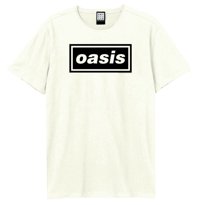 Oasis Black Logo White Medium T-Shirt
