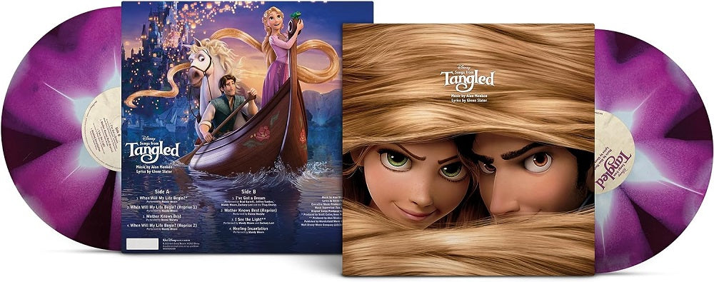Songs From Tangled Vinyl LP Purple, Black & White Colour 2023