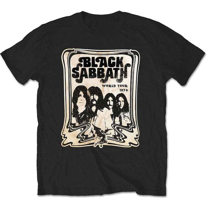 Black Sabbath World Tour 1978 Black Small T-Shirt