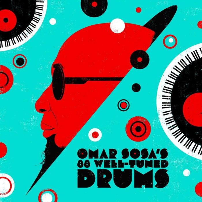 Omar Sosa's 88 Well-Tuned Drums Vinyl LP Transparent Red Colour RSD 2024