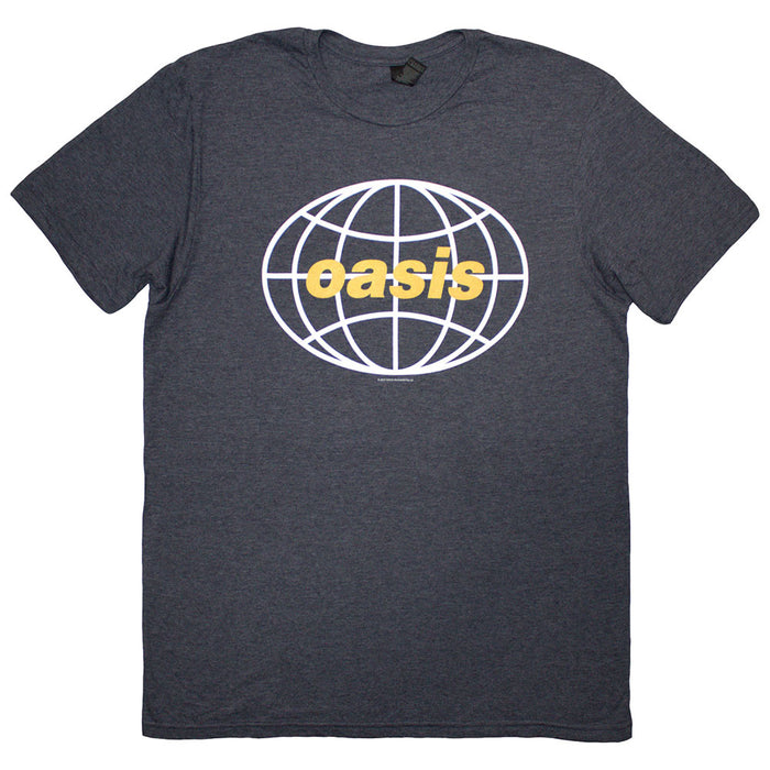 Oasis Globe Logo Navy Blue X-Large T-Shirt