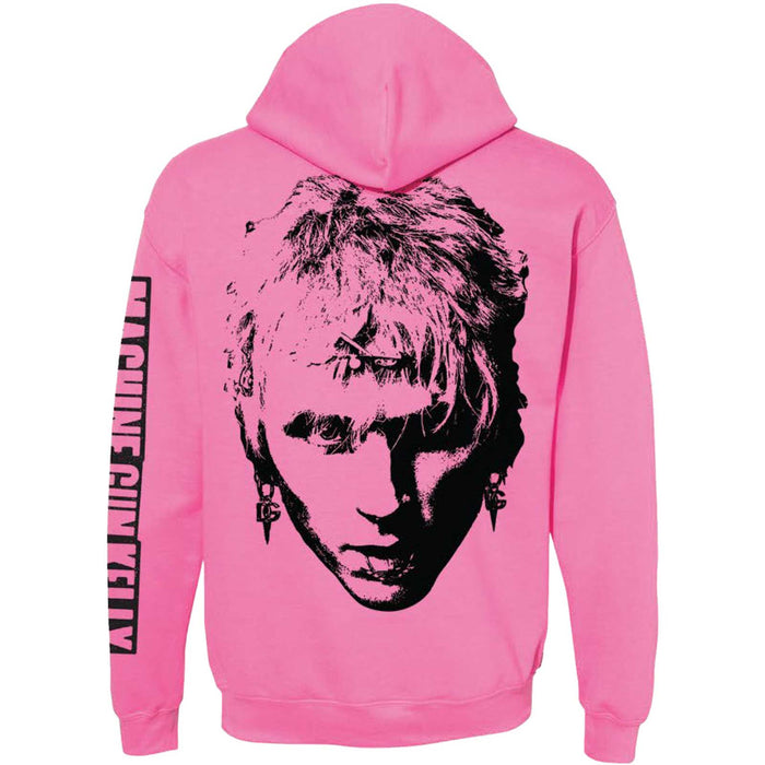 Machine Gun Kelly Face Pink Medium Unisex Hoodie