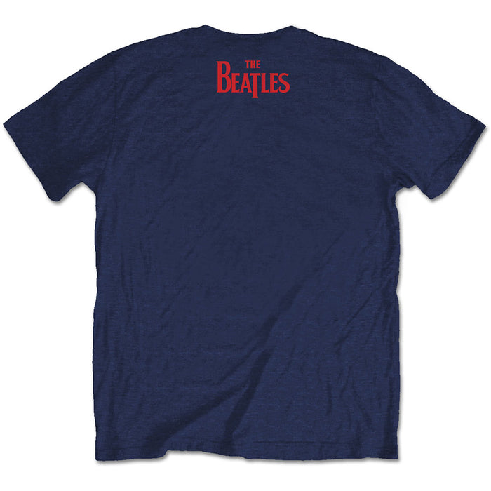 The Beatles You Never Give Me Your Money Navy Blue Large T-Shirt