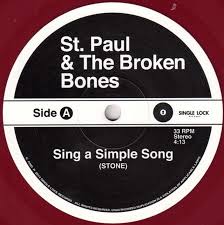 St. Paul & The Broken Bones Sing A Simple Song / Moonage Daydream 7" Vinyl Single 2015