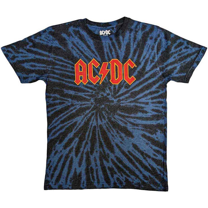 AC/DC Logo Dip-Dye On Black Small T-Shirt