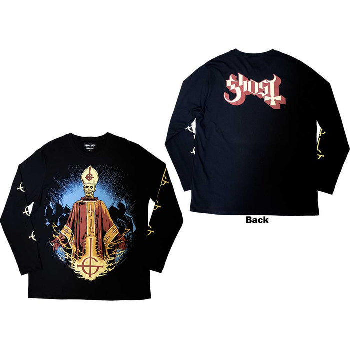 Ghost Papa & Radient Ghouls Black X-Large T-Shirt
