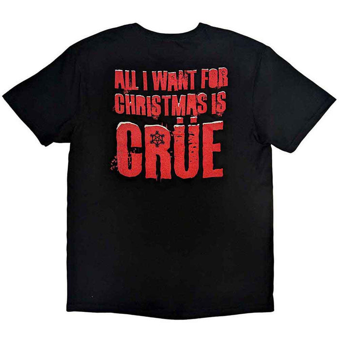 Motley Crue Christmas Crue Black Small T-Shirt
