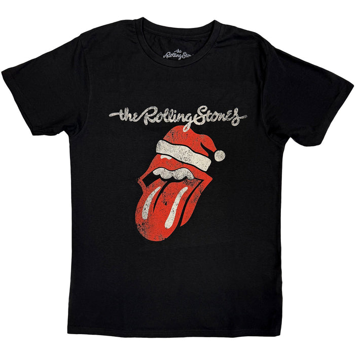 The Rolling Stones Santa Lick Black Large T-Shirt